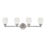 Luminance 4 Incandescent Light Vanity Fixture Satin Nickel (brown Box). Fixed Price $89.99.