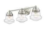 Vaughn 3-LIGHT Bathroom Vanity In Brushed Nickel. Fixed Price $196.00.