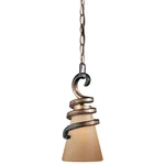 Minka Lavery 1761-211 Tofino Bronze Mini Pendant Mabre Grabar Glass. Fixed Price $129.95.