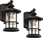 2 Pack 100W Max Rustic Cottage Outdoor Wall Light, Inch Oil Rubbed Bronze Met. Fixed Price $138.21.