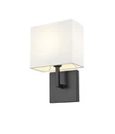 Bellevue ZWS89722 Rudyard 11" Tall Wall Sconce - Black. Fixed Price $118.00.