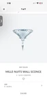 Baccarat Mille Nuits Crystal Fan Wall Sconce Matching Retail $17K/PAIR. Fixed Price $7900.00.