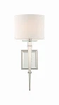 Crystorama Lighting Group CLI-231 Clifton 20" Tall Wall Sconce Nickel. Fixed Price $318.40.