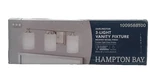 Hampton Bay Darlington 20.88 In. 3-LIGHT Brushed Nickel Vanity. Fixed Price $34.99.