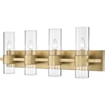 Z-lite 343-4V-RB Lawson Vanity, 4-LIGHT 240 Total Watts, Rubbed Brass. Fixed Price $160.00.