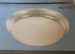 Hampton Bay Nickel Natural Fluorescent Flush Mount Light Snowflake Glass Fixture. Fixed Price $15.00.