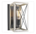 Progress Lighting Briarwood Collection One-light Farmhouse Wall Sconce Graphite. Fixed Price $29.93.