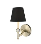 Golden Lighting Waverly 1-LIGHT Aged Brass With Tuxedo Shade Wall Sconce SL22. Fixed Price $35.99.