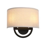 Jimubeam Industrial 2-LIGHTS Wall Sconce Fixtures With Linen Fabric Shade, Do.... Fixed Price $114.91.