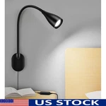 Wall Mounted Reading Light 14 Leds Adjustable Dimming Gooseneck Auto-off New. Fixed Price $21.86.