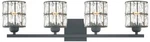 Quoizel Gibson 29 1/2" Wide Matte Black 4-LIGHT Bath. Fixed Price $349.99.
