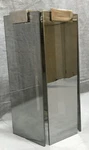 West Elm Polished Nickel/smoke Luster Geo Glass Sconce. Fixed Price $47.99.