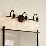 Kichler Lighting Avery 24 In. 3-LIGHT Black Vanity. Fixed Price $194.97.
