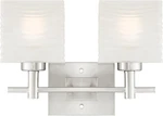 Westinghouse 6303900 Alexander 2-LIGHT Brushed Nickel Wall Mount Bath. Fixed Price $59.95.