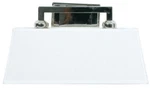 Craftmade Denton Polished Nickel 2 Light Bath Wall With Linen Fabric Shade. Fixed Price $86.39.