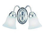 Savoy House 3282 Nickel 2-LIGHT 8"W Bathroom Fixture From The Collection. Fixed Price $60.80.