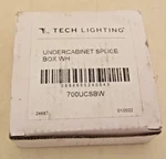 Tech Lighting 700UCSBW Fixture Under Cabinet Splice Box , White. Fixed Price $40.00.