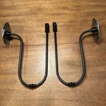 Set Of 2 Urban Electric Co. Belle Meade Black Dark Sconce Light Fixture Wall. Fixed Price $1275.00.