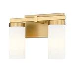 Z-lite Danica Light 11.75" Vanity, Modern Gold/white 3044-2V-MGLD. Fixed Price $180.00.