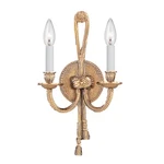 Crystorama 2 Light Olde Brass Cast Wall Mount 650-OB. Fixed Price $398.00.