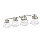 Z-lite Vaughn Light Vanity In Brushed Nickel/clear Seedy 736-4V-BN. Fixed Price $134.99.