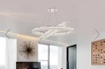 Elegant Lighting 3503D40C Monroe 2 41 W Led Crystal Rings - Chrome. Fixed Price $214.78.