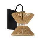 Craftmade 58561 Serena 13" Tall Wall Sconce - Flat Black / Walnut. Fixed Price $170.00.
