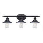 Hampton Bay Glenhurst Bathroom Vanity Light Fixture With Metal Shades. Fixed Price $33.99.