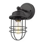 Golden Seaport 11" Wall Sconce In Black. Fixed Price $109.99.
