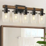 Goebleson 5-LIGHT Fixture Farmhouse Vanity Lights For Bathroom.... Fixed Price $84.99.