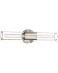 Bathroom Vanity Fixture, 2-LIGHT Brushed Nickel Wall Sconce Lighting Fi.... Fixed Price $51.34.