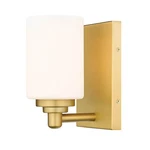 Z-lite Soledad 1-LIGHT Brushed Gold Wall Sconce. Fixed Price $21.99.