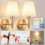 Battery Operated Wall Sconces Set Of Two, Wireless Light With 10.... Fixed Price $122.42.