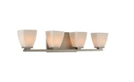Kalco Huntington 4-LIGHT 26" Bathroom Vanity Satin Nickel. Fixed Price $434.00.