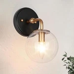 Classy Leaves Sconces Wall Lighting, 1-LIGHT Black Gold With Seeded. Fixed Price $38.92.