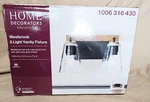 Home Decorators Rustic Westbrook Bathroom 2 Vanity Light Oak Wood Matte Black. Fixed Price $33.00.