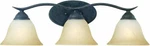 Thomas Lighting Prestige 3-LIGHT Sable Bronze Wall Vanity Model #SL748322. Fixed Price $42.00.