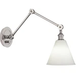 Robert Abbey Alloy Wall 14" Tall Sconce - Polished Nickel / Cas White. Fixed Price $692.50.