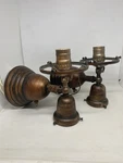 Rejuvenation Pair Antiqued Bronze Revival Gas Electric Wall Sconces (no Shades). Fixed Price $250.00.