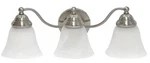 Simple Designs VT1023-BSN 3-LIGHT Vanity Brushed Nickel Frosted Glass 19.25" New. Fixed Price $24.99.