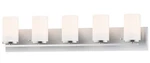 Satin Nickel Five Light Bath Vanity From The Lateral Collection. Fixed Price $154.00.