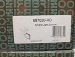 Brizo 697030-RB Virage 11" Wall Sconce Fluted Glass Diffuser Venetian Bronze. Fixed Price $279.95.