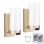 Bigmonat Wireless Wall Sconce Light Usb Rechargeable, Multi Color Changing, D.... Fixed Price $98.89.