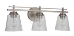 Craftmade 196243 Drake Light 24"W Bathroom Vanity - Nickel. Fixed Price $132.30.
