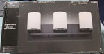 Belair Lighting Vanity Black Finish/ White Frosted Glass- CB-71843-BK. Fixed Price $38.95.