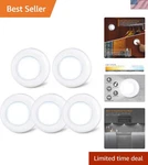Push Tap Light, 2.8 Mini Night Touch Led Puck Lamp, Portable Under Cabinet L.... Fixed Price $19.99.
