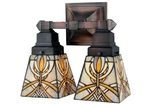 Meyda Tiffany 26483 Glasgow Bungalow Light 12"W Bathroom Vanity -. Fixed Price $418.10.