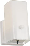 501130 Traditional 1-LIGHT Indoor Dimmable Wall Sconce With Frosted Glass For Ba. Fixed Price $28.53.