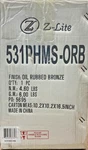 Z-lite 531PHMS-ORB Portland 14.375" Tall Light Outdoor Lantern Post Oil. Fixed Price $43.19.