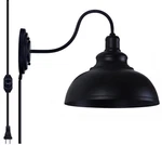 Lightess Dimmable Wall Sconce Plug In, Industrial Farmhouse With Dimme.... Fixed Price $59.99.